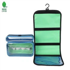 Ženska modra vodoodporna toaletna torbica