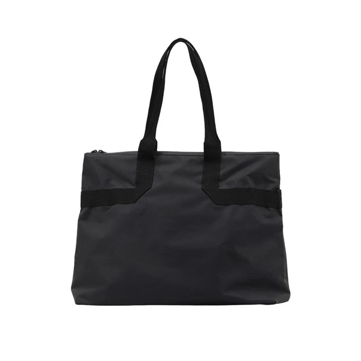 Black waterproof shopping bag
